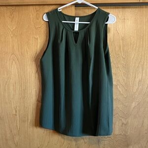 Elegant Green Sleeveless Top
